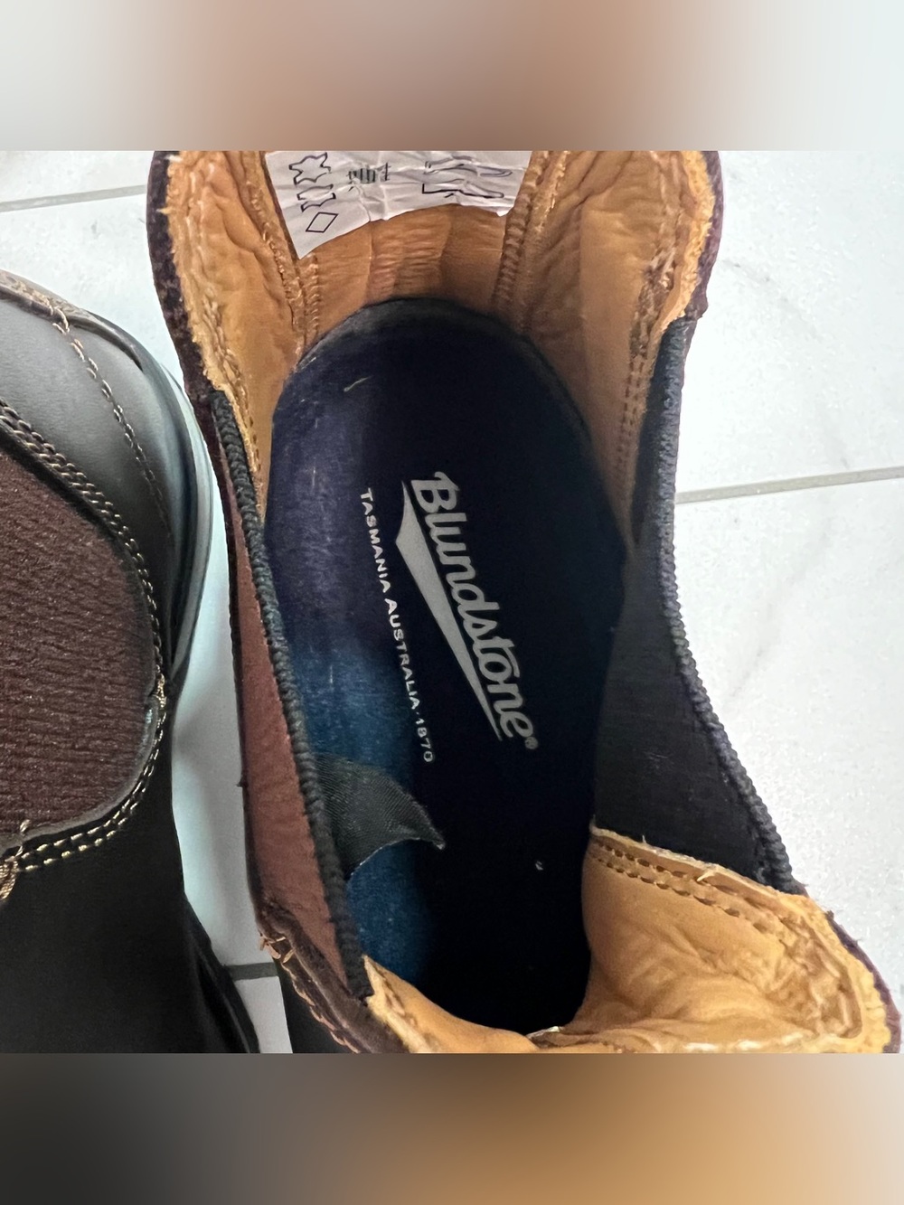 Blundstone 550 Walnut Brown Premium Leather Chelsea Boots Size 8.5 Womens - Picture 4 of 11